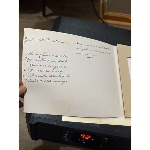 Vintage 1950s Couple Dinner Portrait 5x7 Ephemera Photo Retro B&W USA - Picture 4 of 5